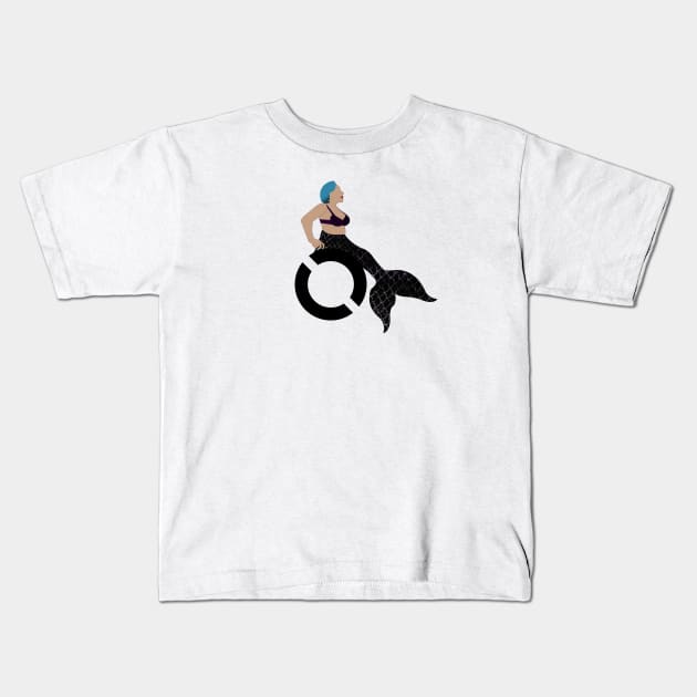 Annie Elainey: Rolling Mermaid Kids T-Shirt by RollingMort91